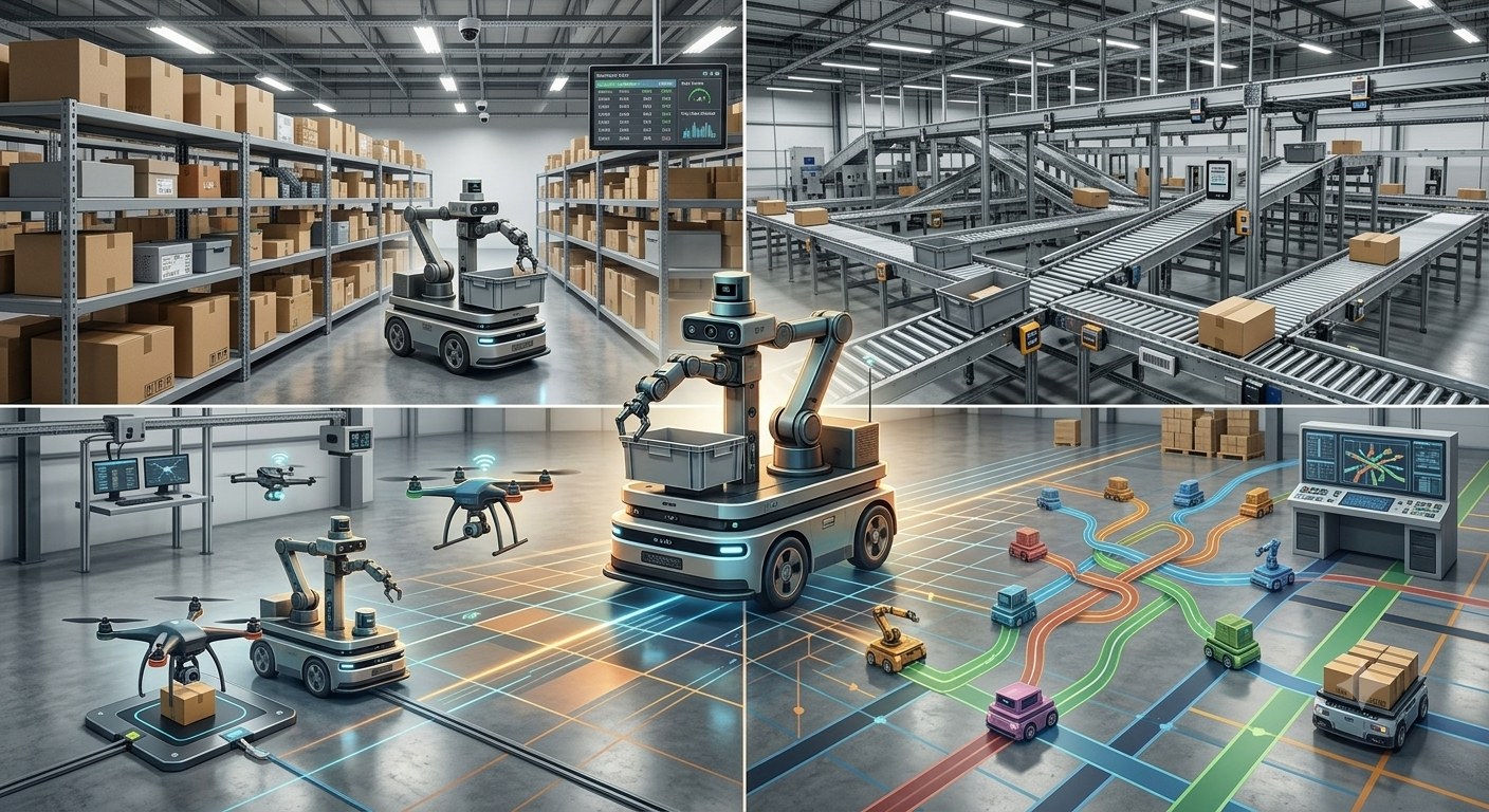 Autonomous mobile robots as embodied multi-agent systems: from perception to planning algorithms